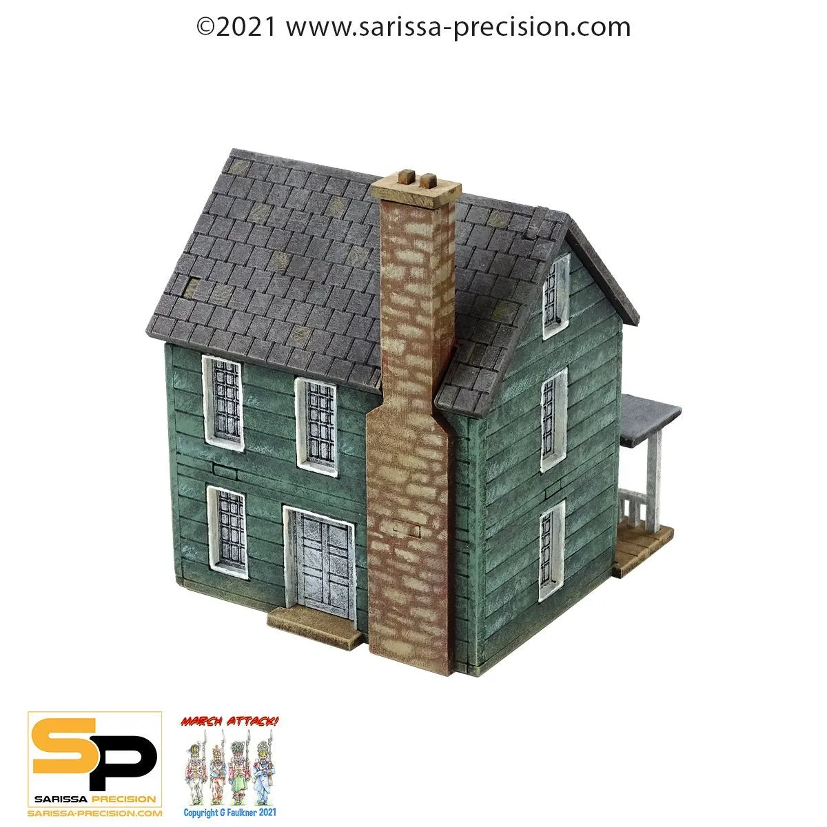 Bolt Action maison américaine porche décor MDF 15mm