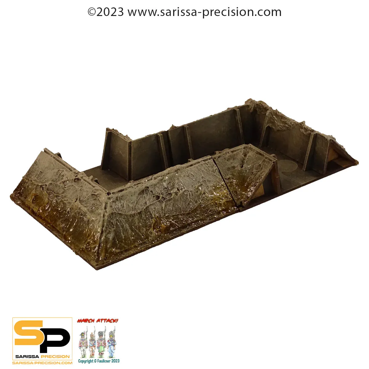 Bolt Action Trench System décor tranchées MDF 20-32mm
