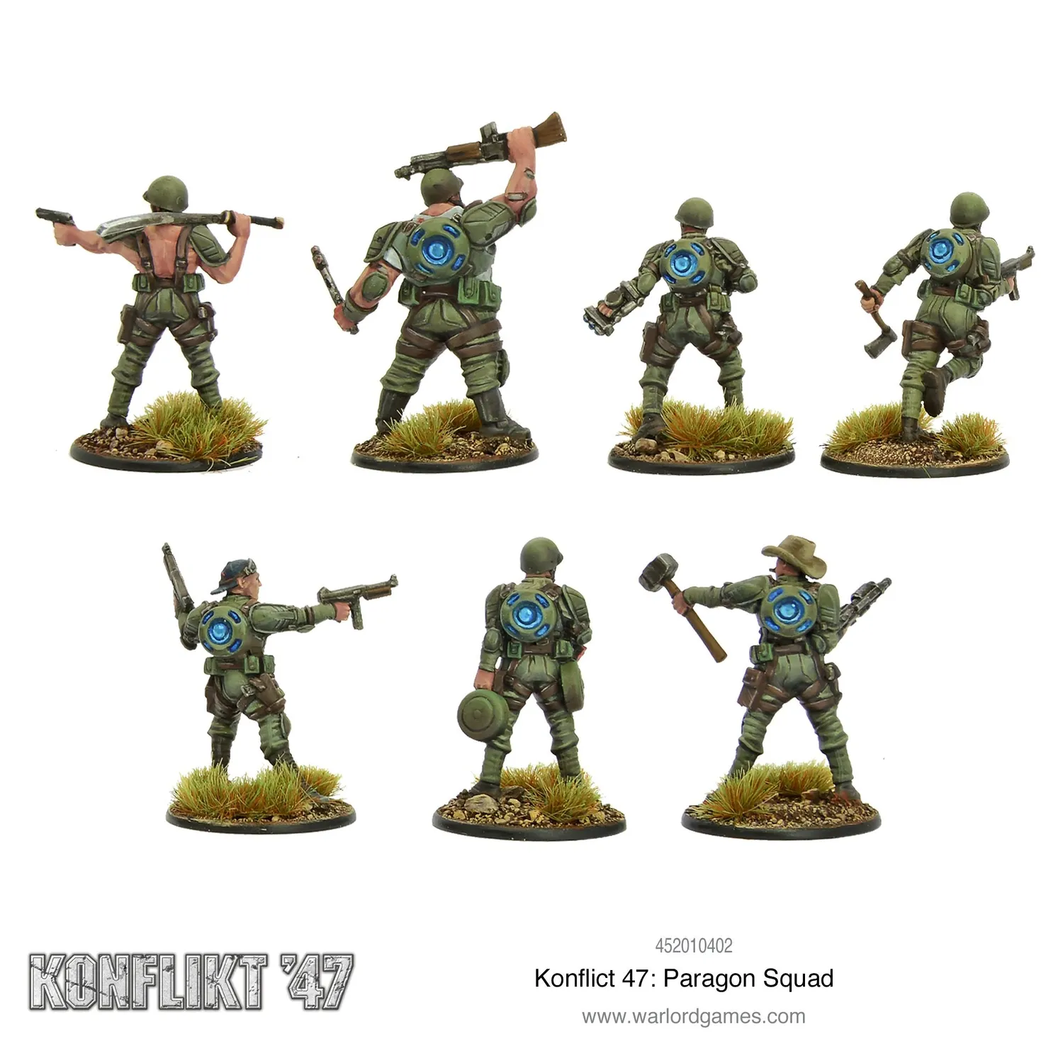 Bolt Action Konflikt 47 Paragon Squad figurines métal US
