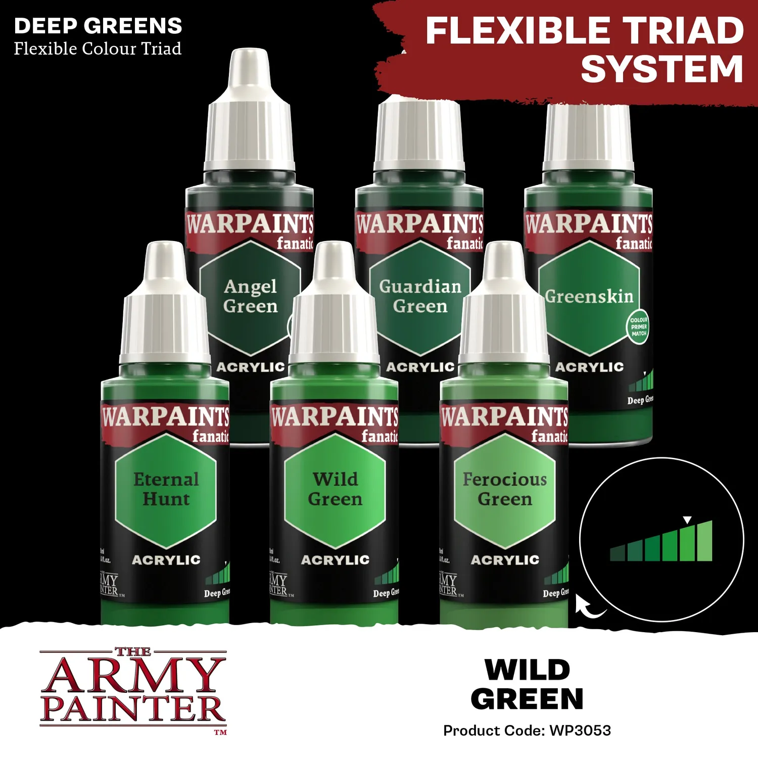 Army Painter Warpaints Fanatic Wild Green peinture 18ml vert