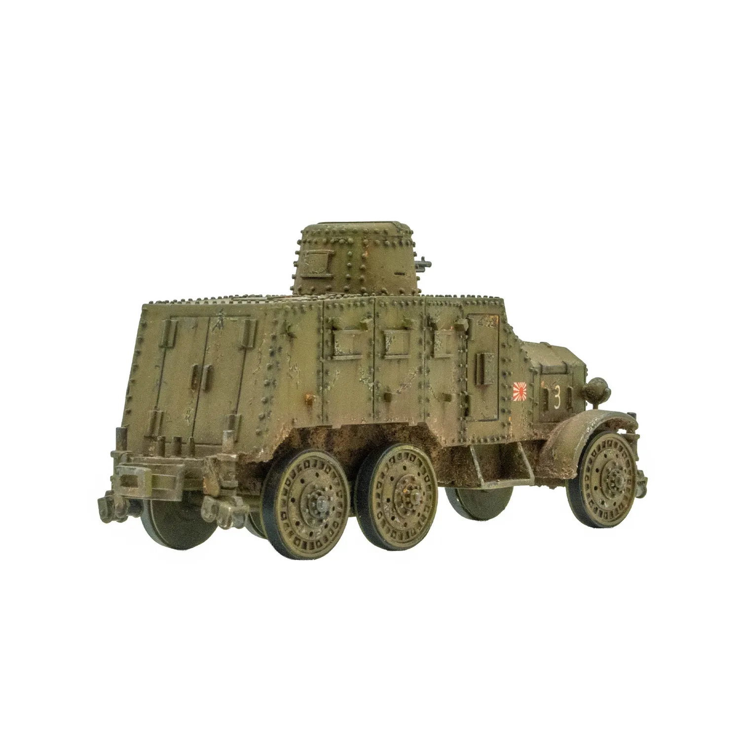Bolt Action Type 91 So-Mo armoured car véhicule blindé résine métal