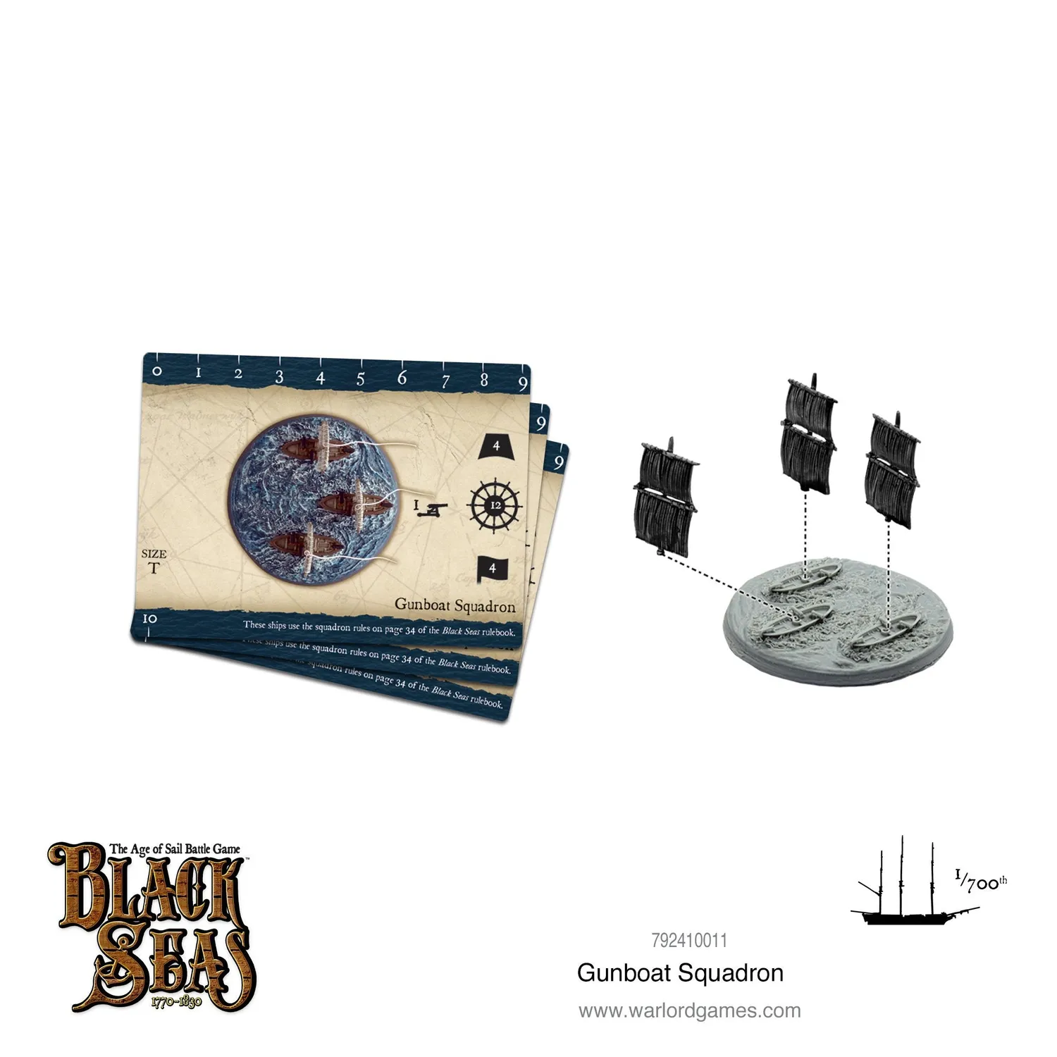 Warlord Games Black Seas Gunboat Squadron bateaux résine
