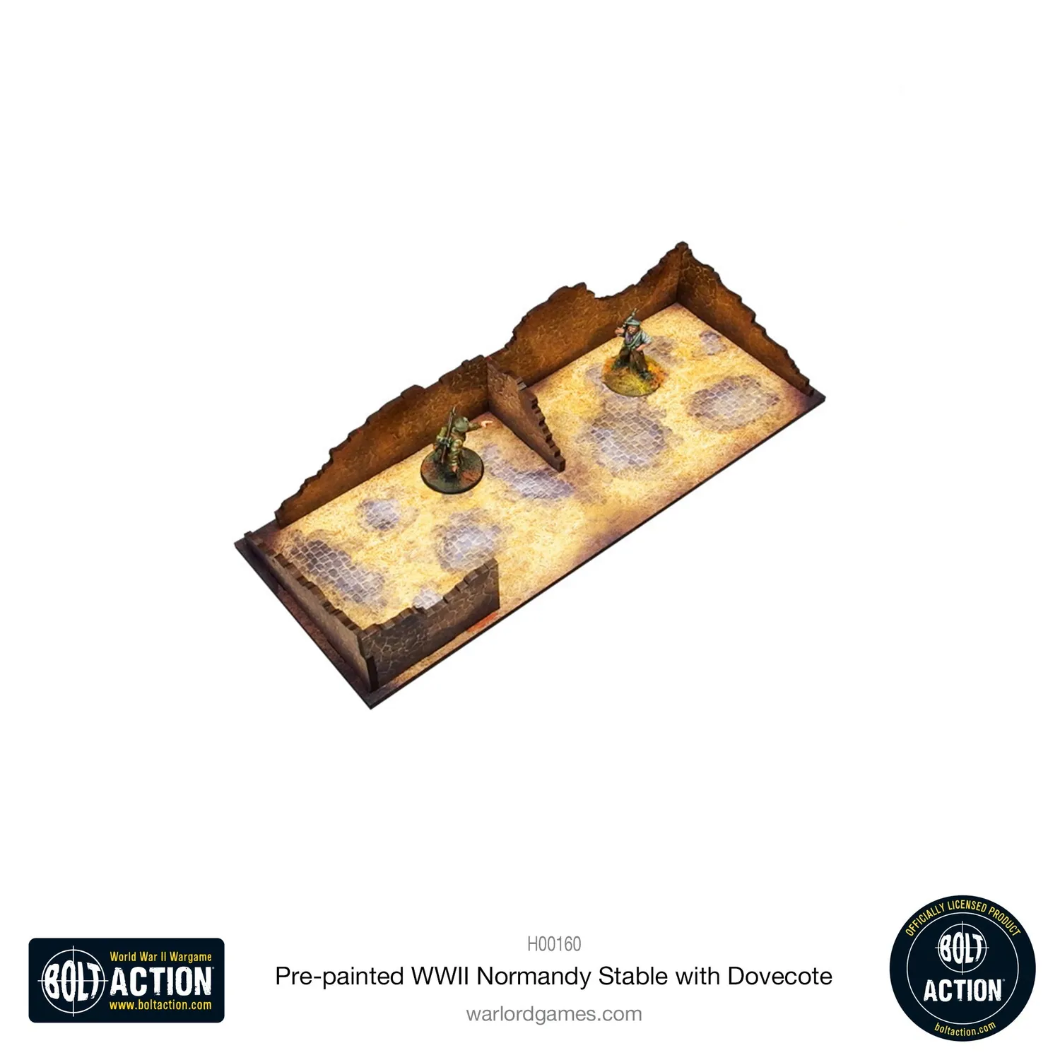 Bolt Action WWII Normandy Stable with Dovecote décor prépeint 28-30 mm