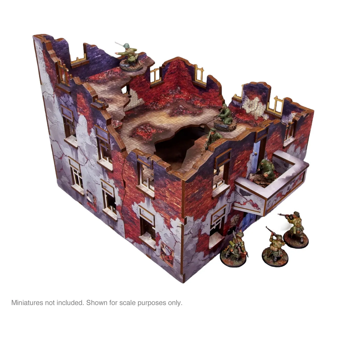 Bolt Action Ostfront immeuble Stalingrad décor prépeint