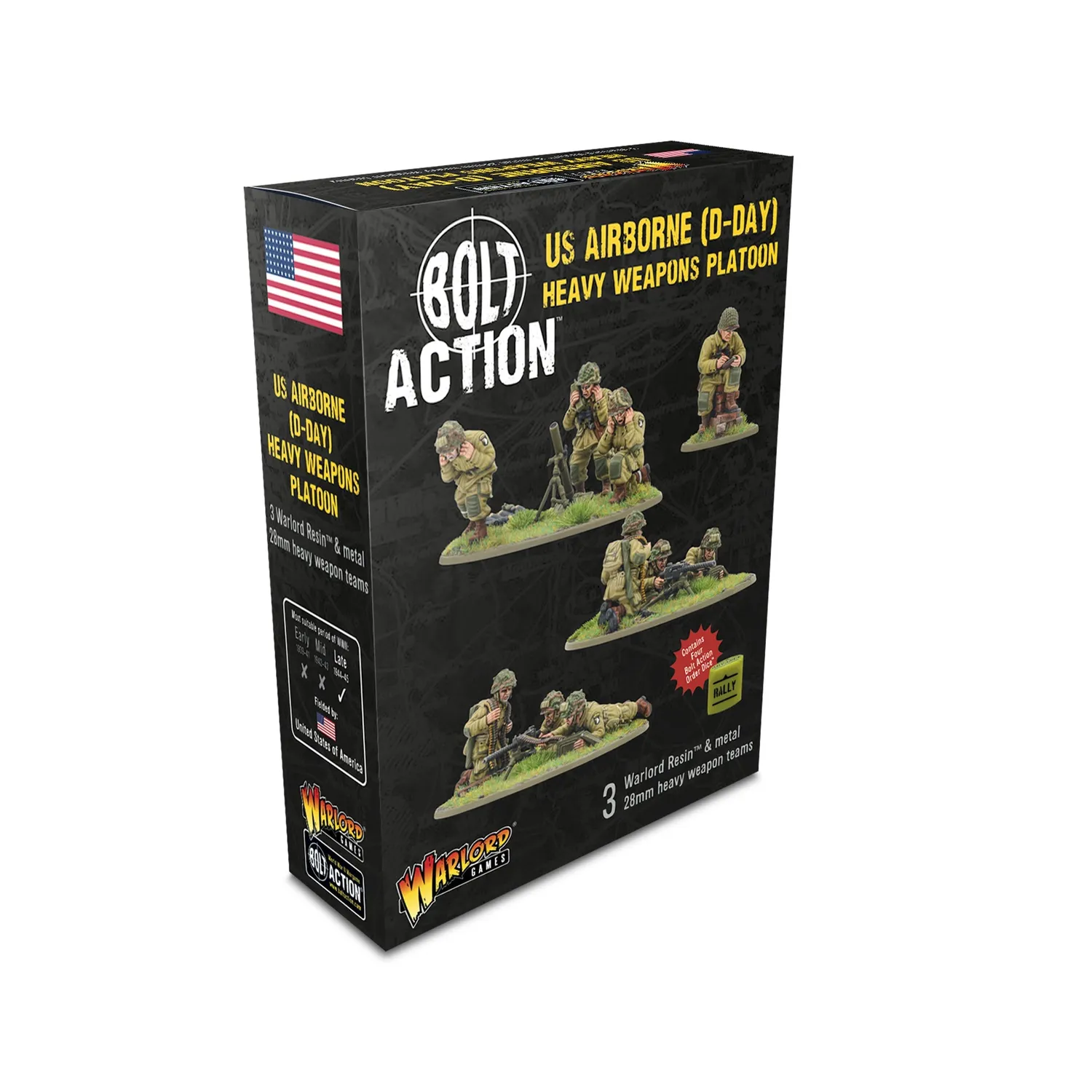 Warlord Bolt Action US Airborne D-Day armes lourdes