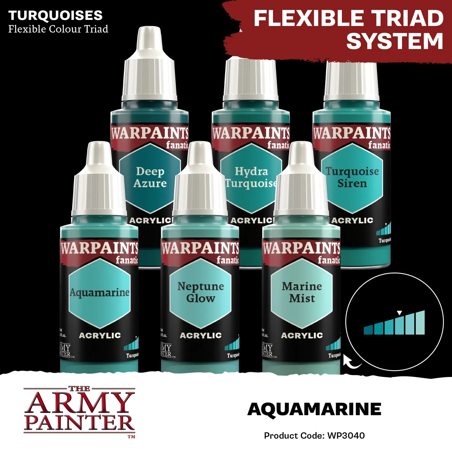 The Army Painter Warpaints Fanatic Aquamarine peinture 18 ml