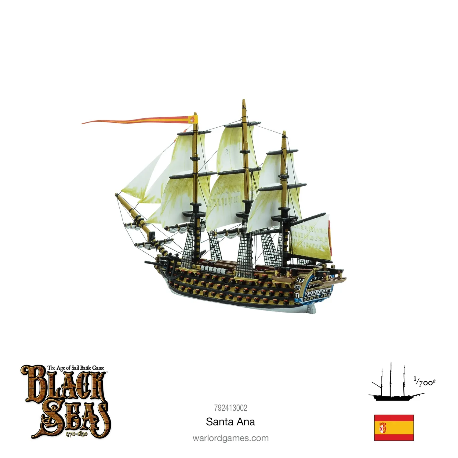 Bolt Action Black Seas Santa Ana vaisseau 112 canons