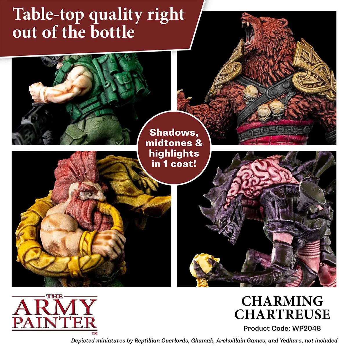 Bolt Action Speedpaint Charming Chartreuse peinture figurine vert chartreuse