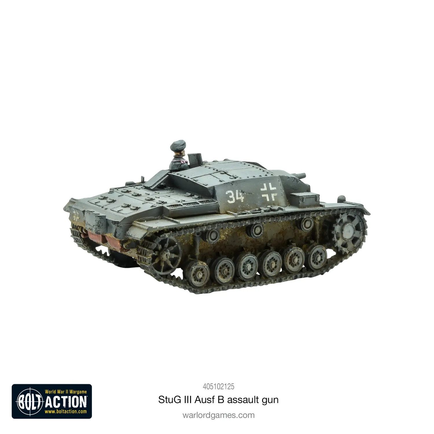 Bolt Action StuG III Ausf B canon d'assaut résine métal