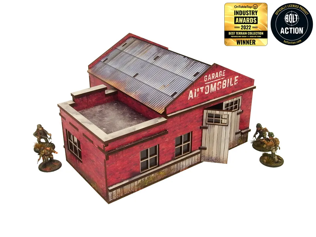 Des Tranchées aux Barricades Station service décor MDF 28mm
