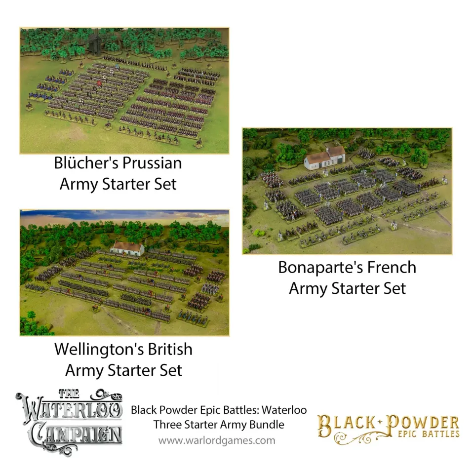 Warlord Black Powder Epic Battles bundle 3 armées Waterloo