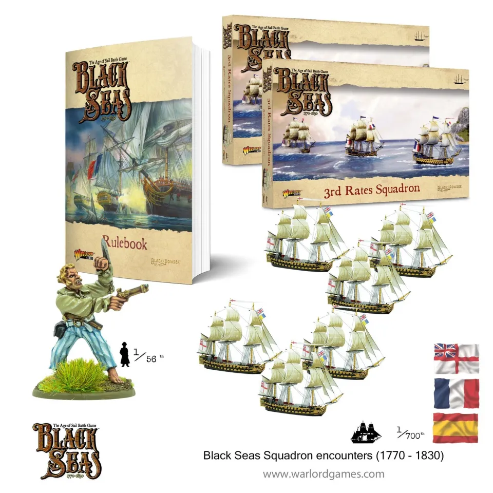 Bolt Action Black Seas Squadron Encounters 6 Third Rates coffret