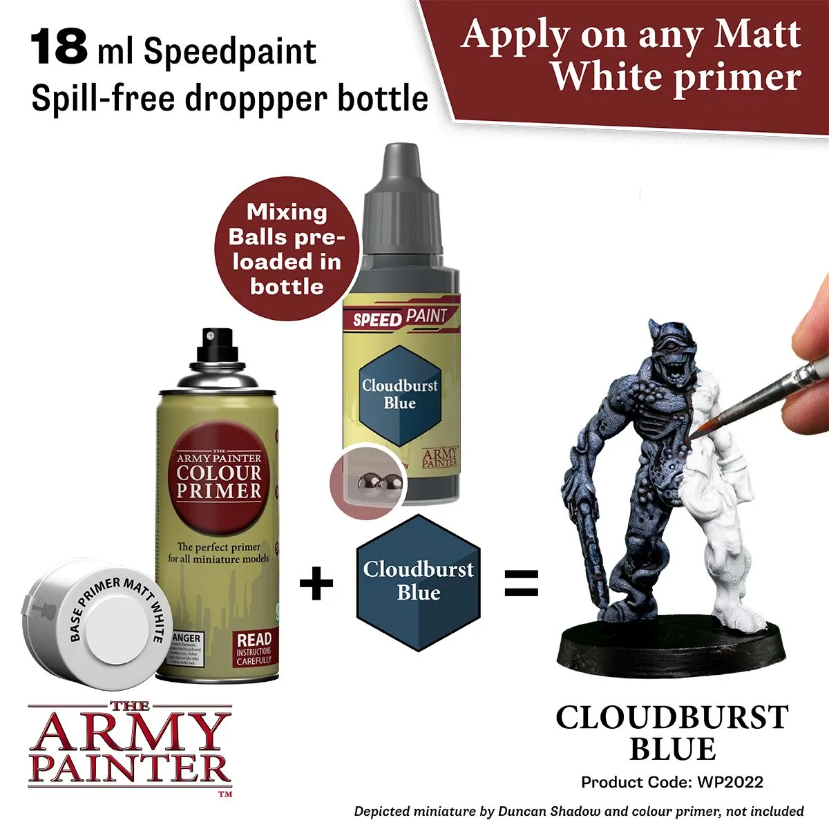 Army Painter Speedpaint Cloudburst Blue peinture une couche 18 ml