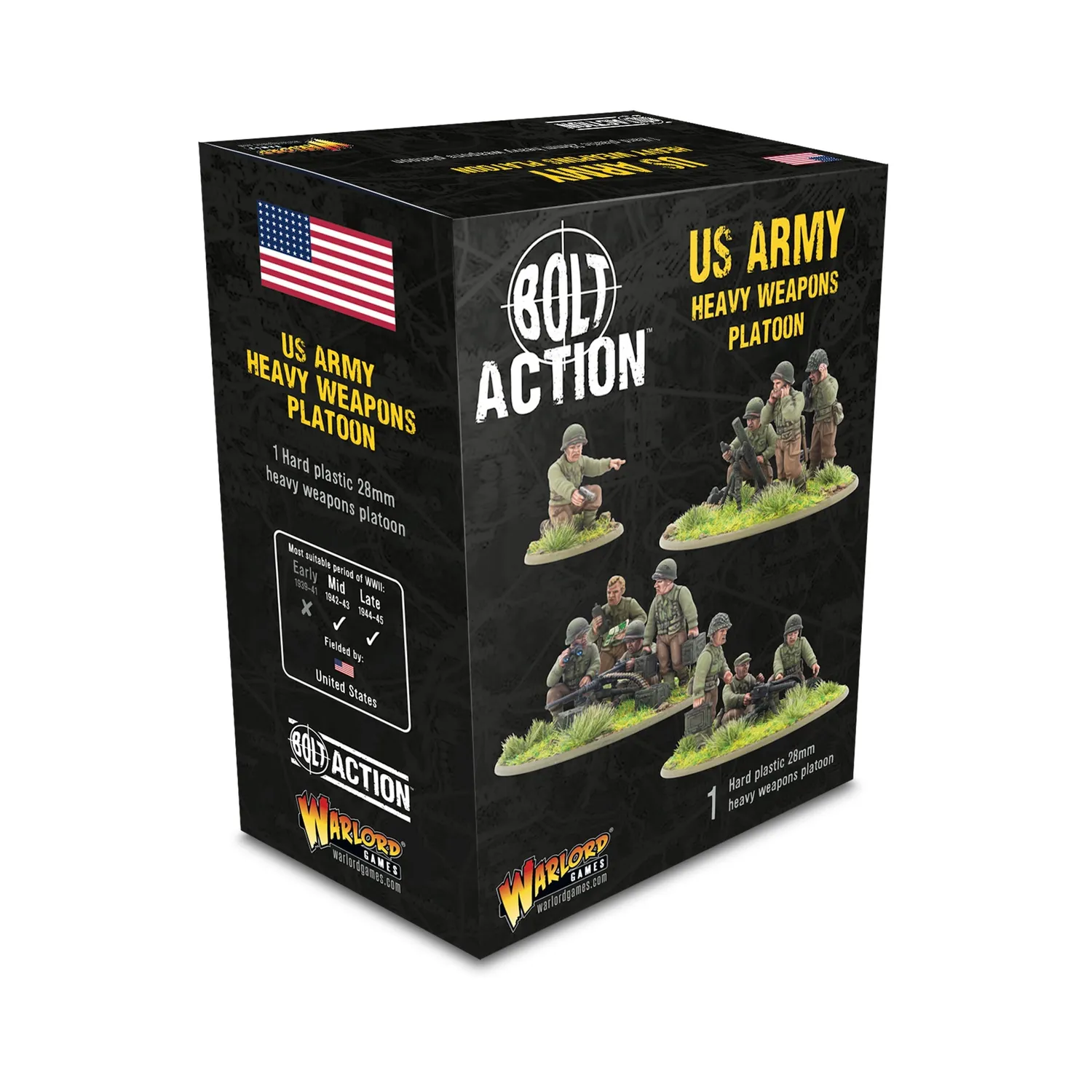 Bolt Action US Heavy Weapons platoon boîte plastique mortiers