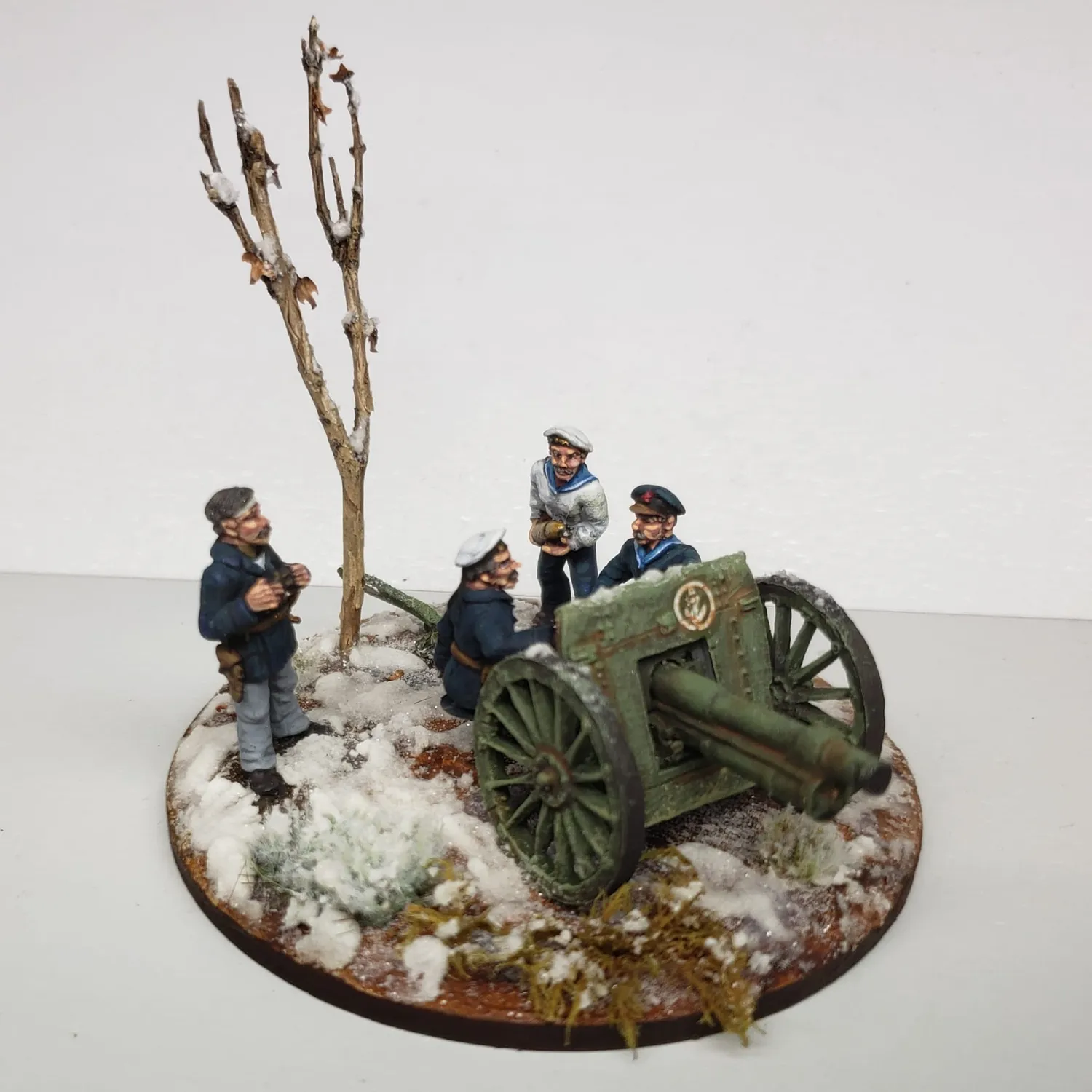 Des Tranchées aux Barricades Canon de la Marine figurines 28mm métal