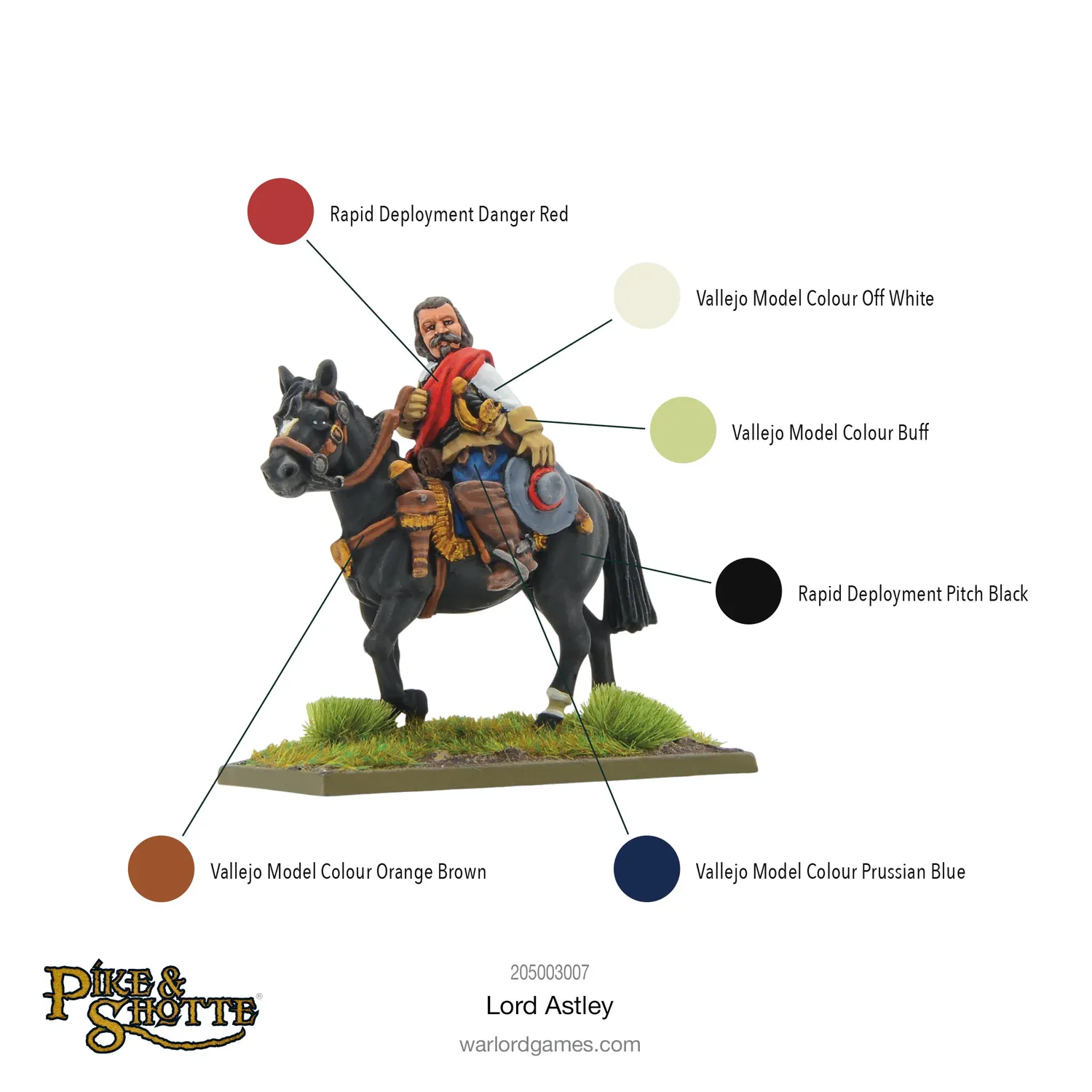 Bolt Action Pike & Shotte Lord Astley figurine métal montée