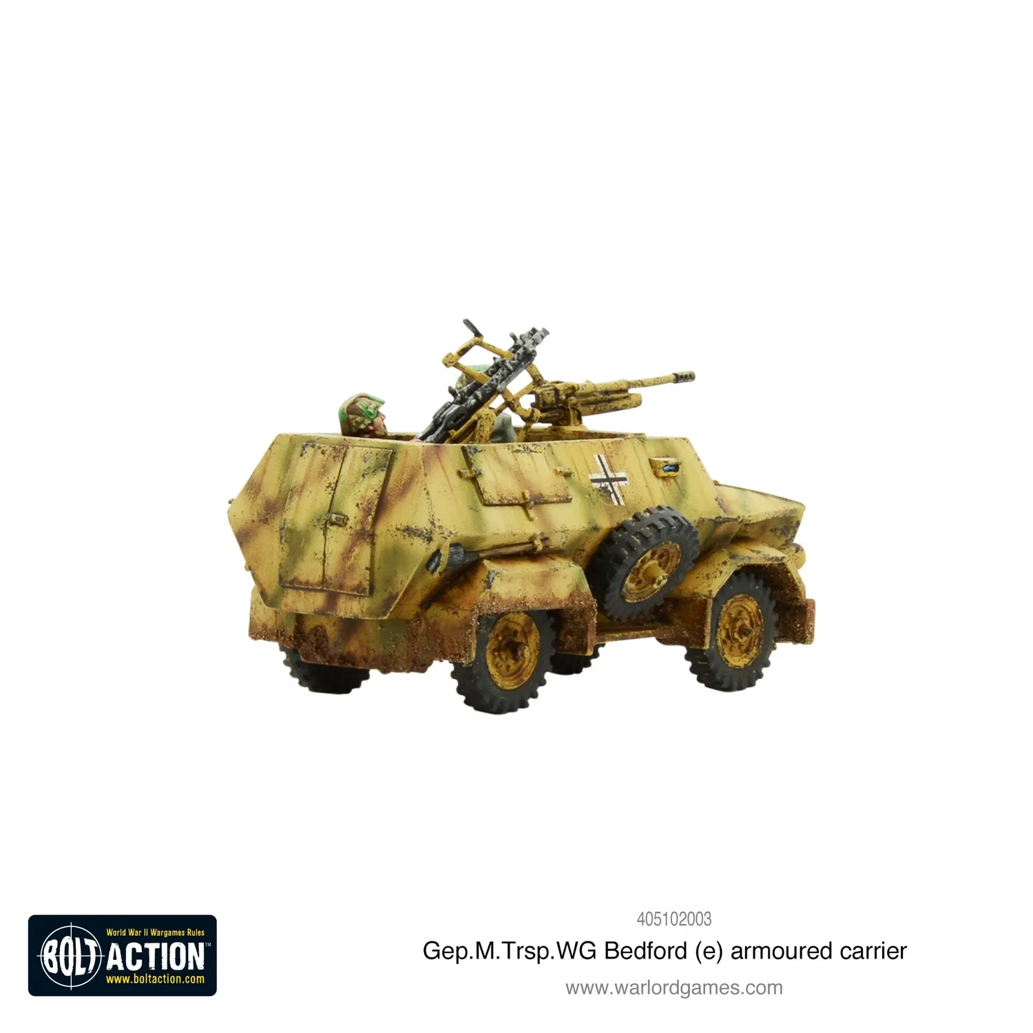 Bolt Action Gep.M.Trsp.Wg. Bedford (e) véhicule blindé résine