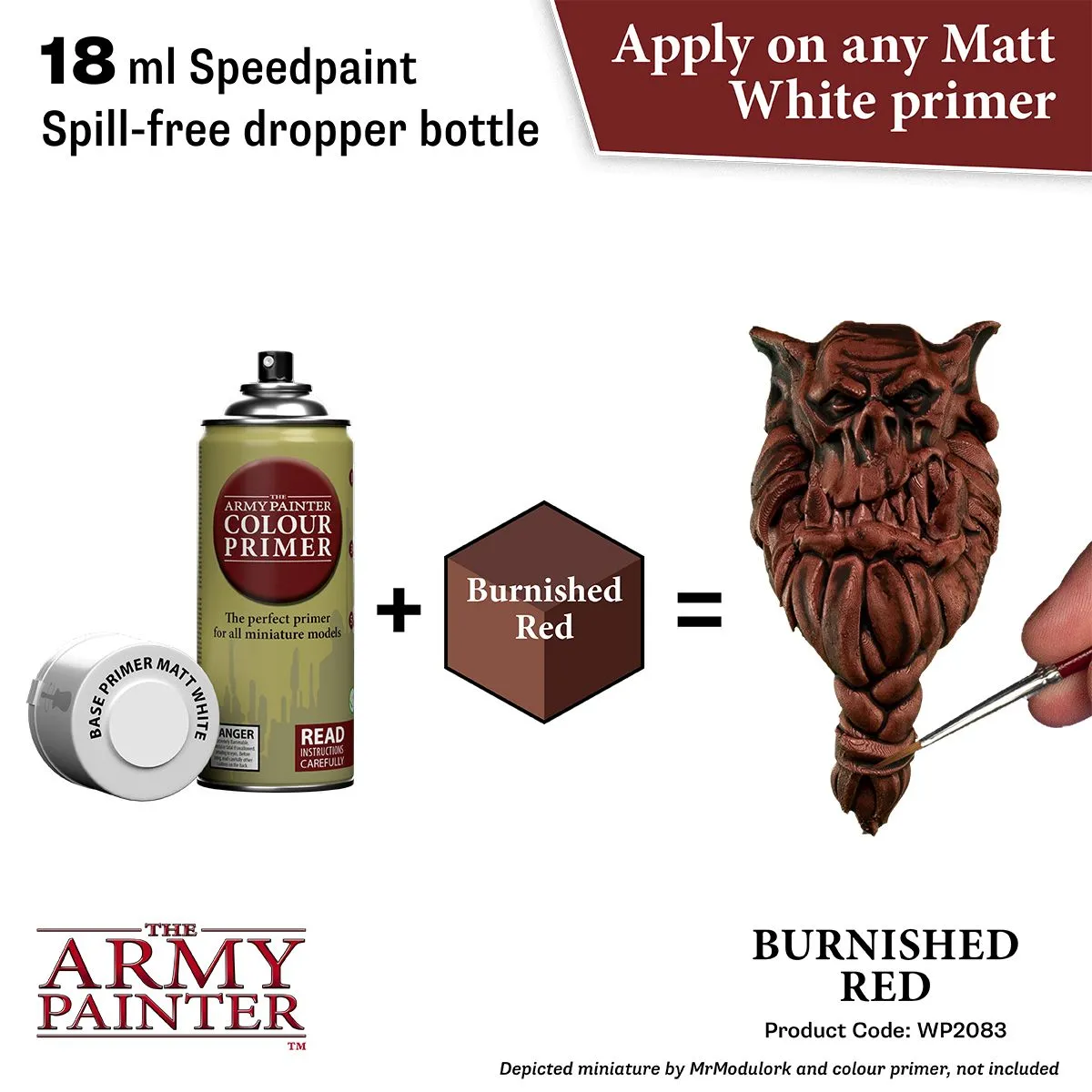 Army Painter Speedpaint Burnished Red peinture une couche 18 ml