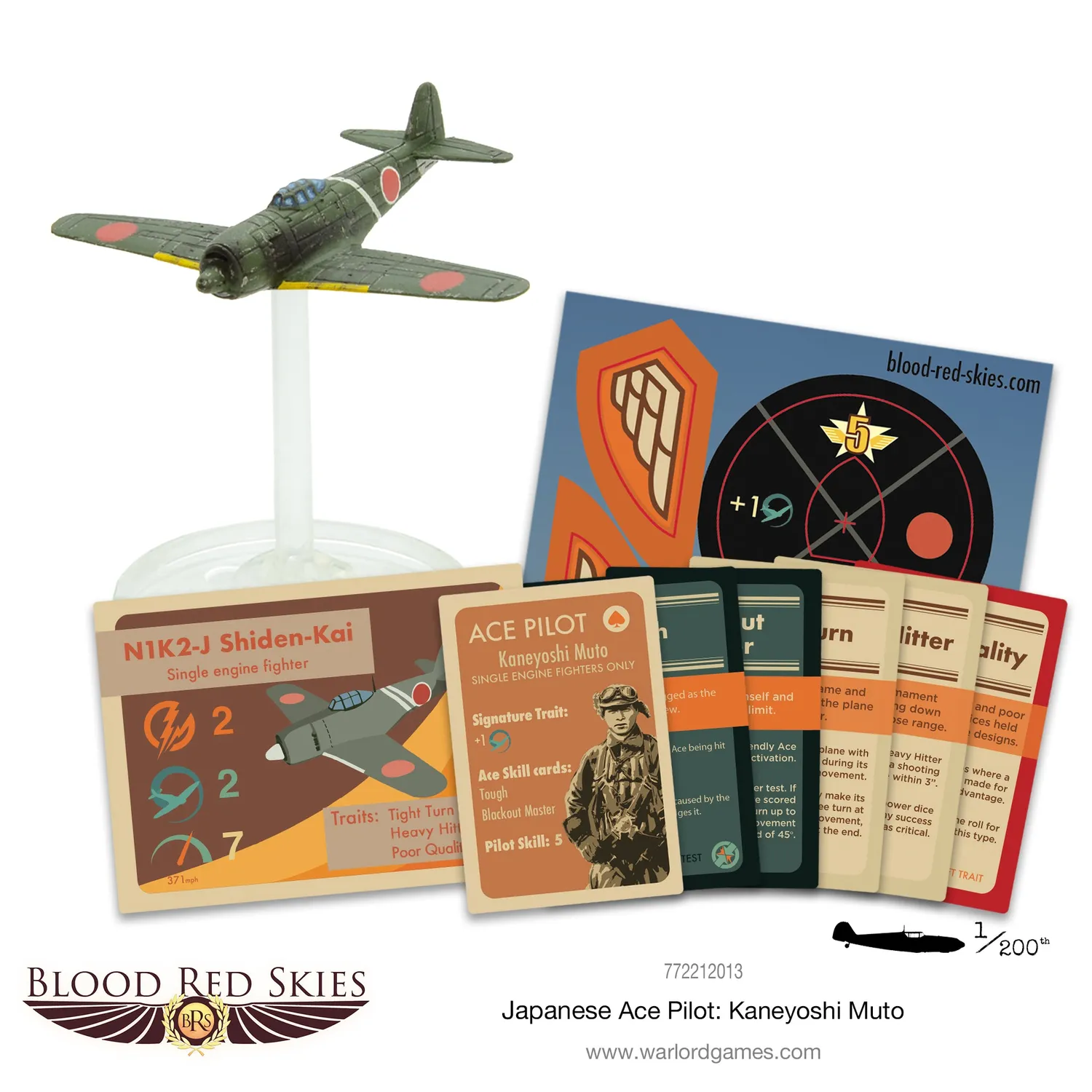 Bolt Action Blood Red Skies Kaneyoshi Muto avion japonais