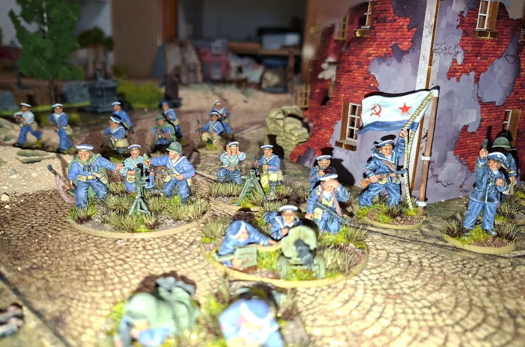 Bolt Action Soviet Naval Brigade Medium Mortar Team figurines métal