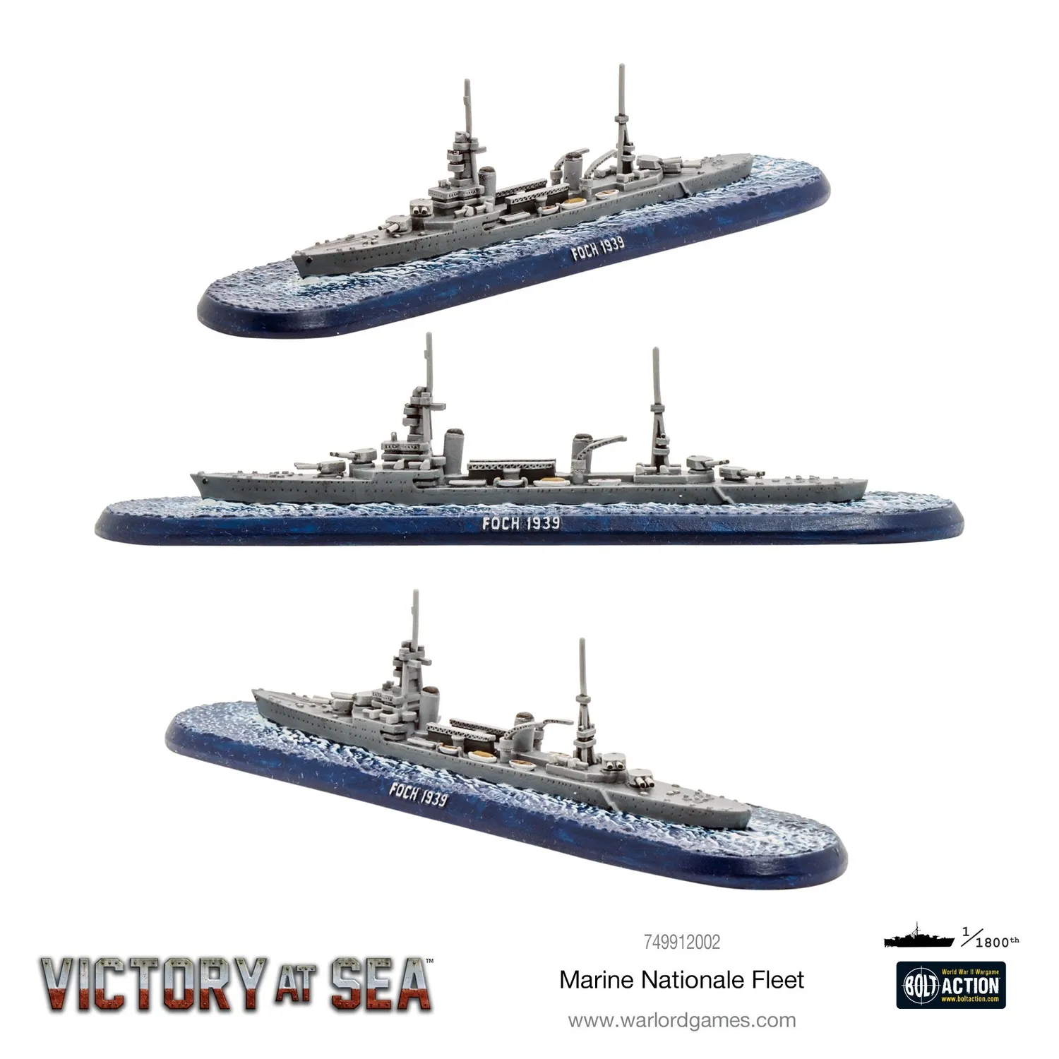 Warlord Games Victory at Sea Marine Nationale Fleet coffret
