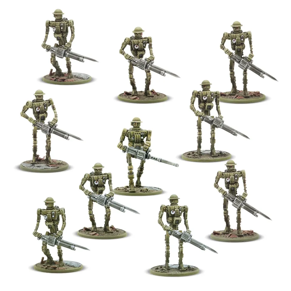 Bolt Action Konflikt'47 Mk I Automated Infantry figurines plastique x10