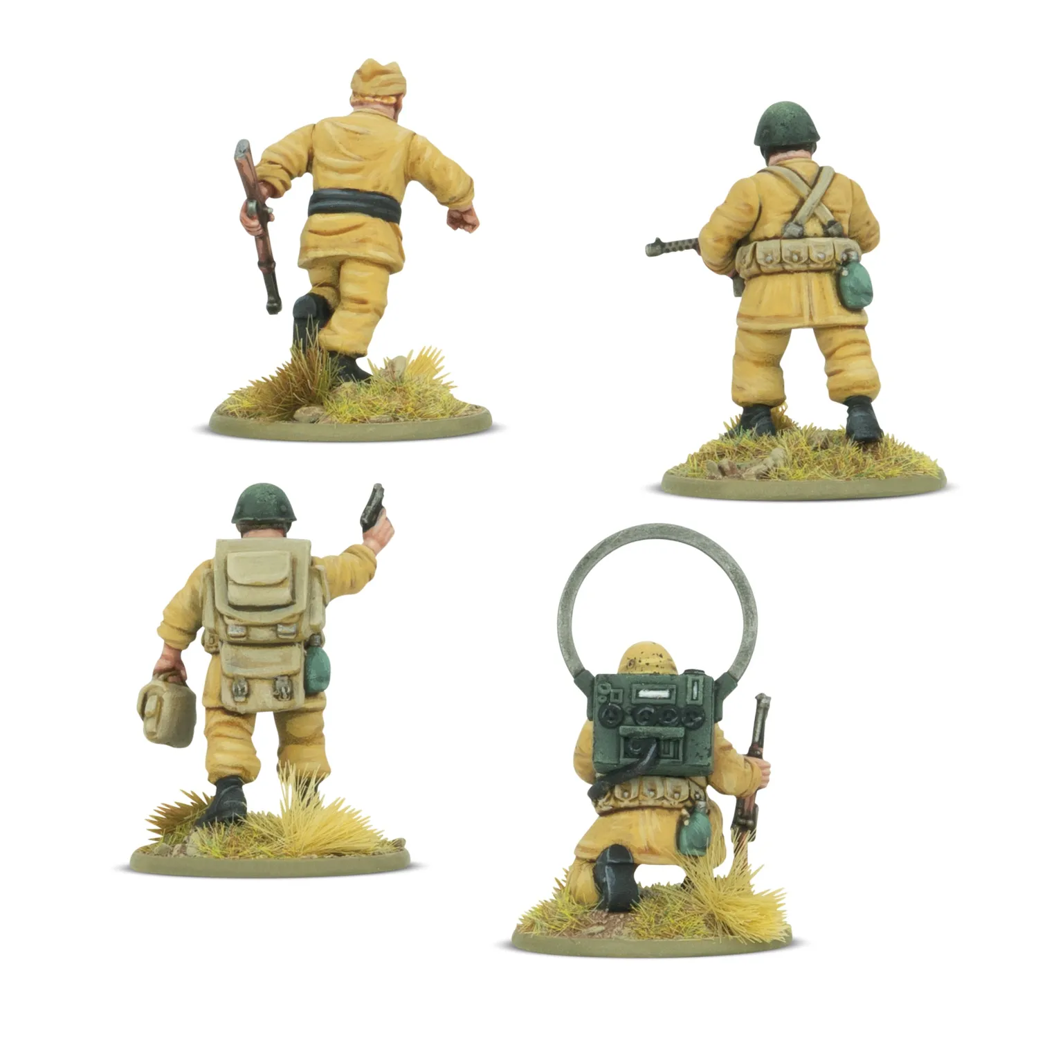Bolt Action Italian Paracadutisti HQ figurines résine état-major italien