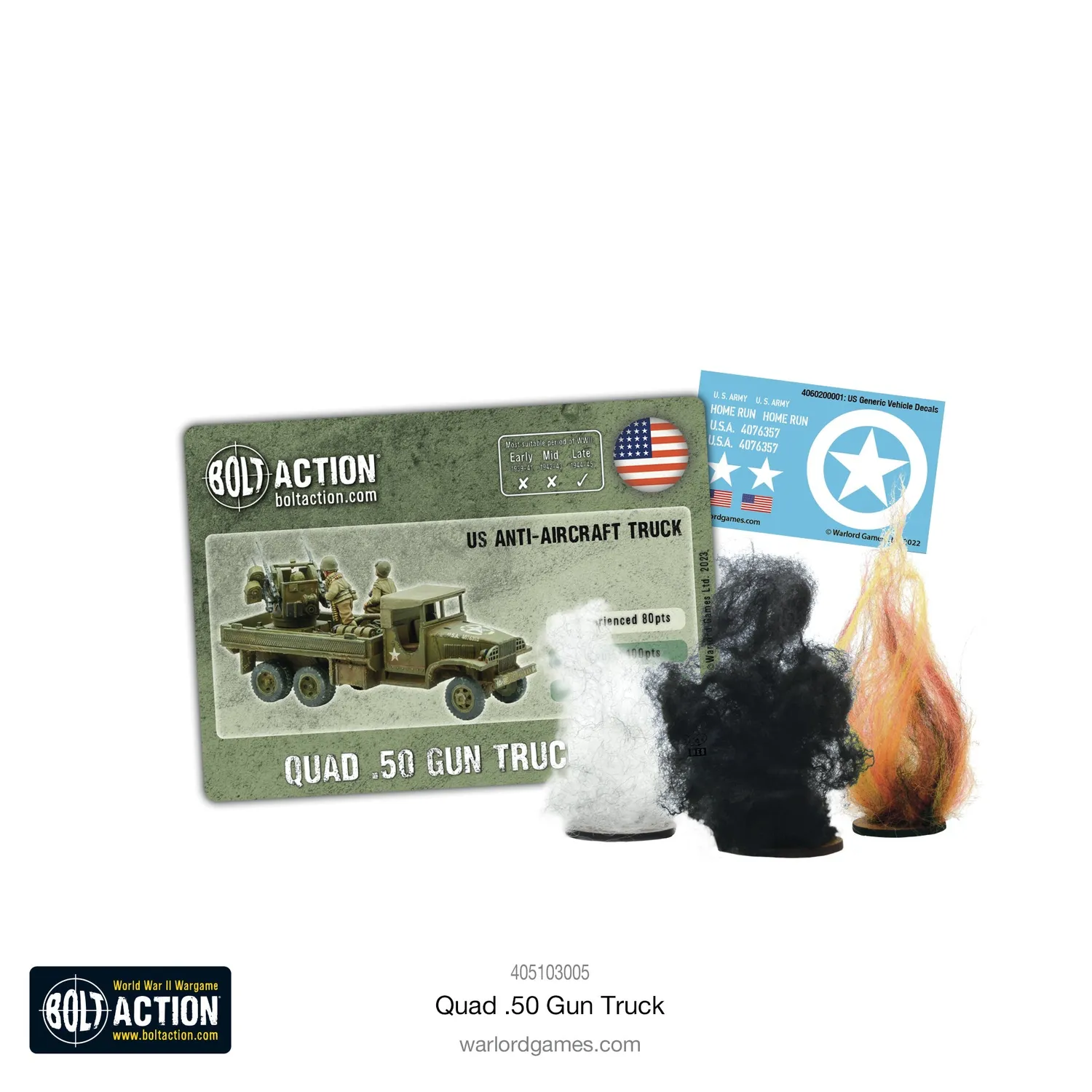 Bolt Action Quad 50 Gun Truck véhicule antiaérien US