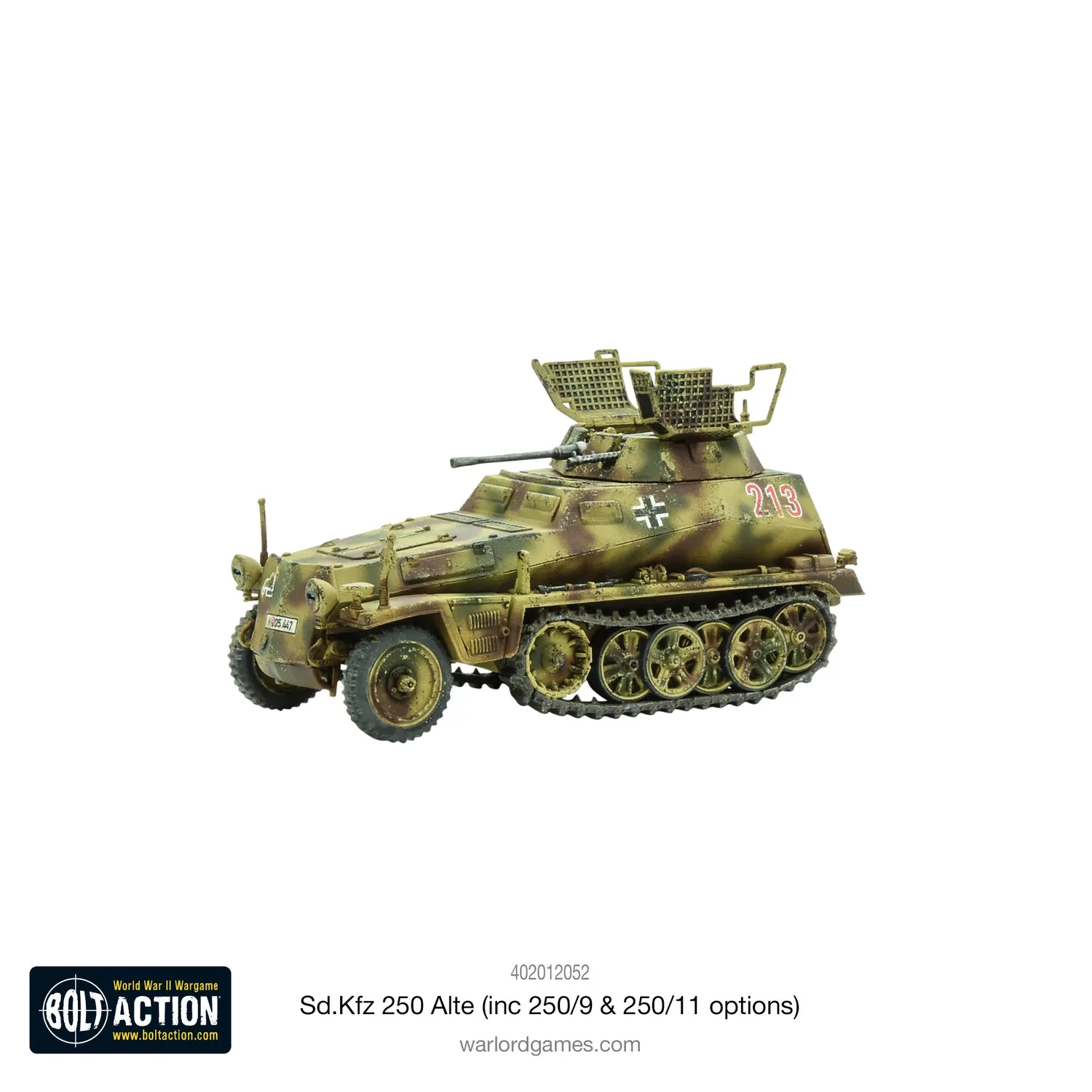 Bolt Action Sd.Kfz 250 (Alte) half-track plastique 3 variantes