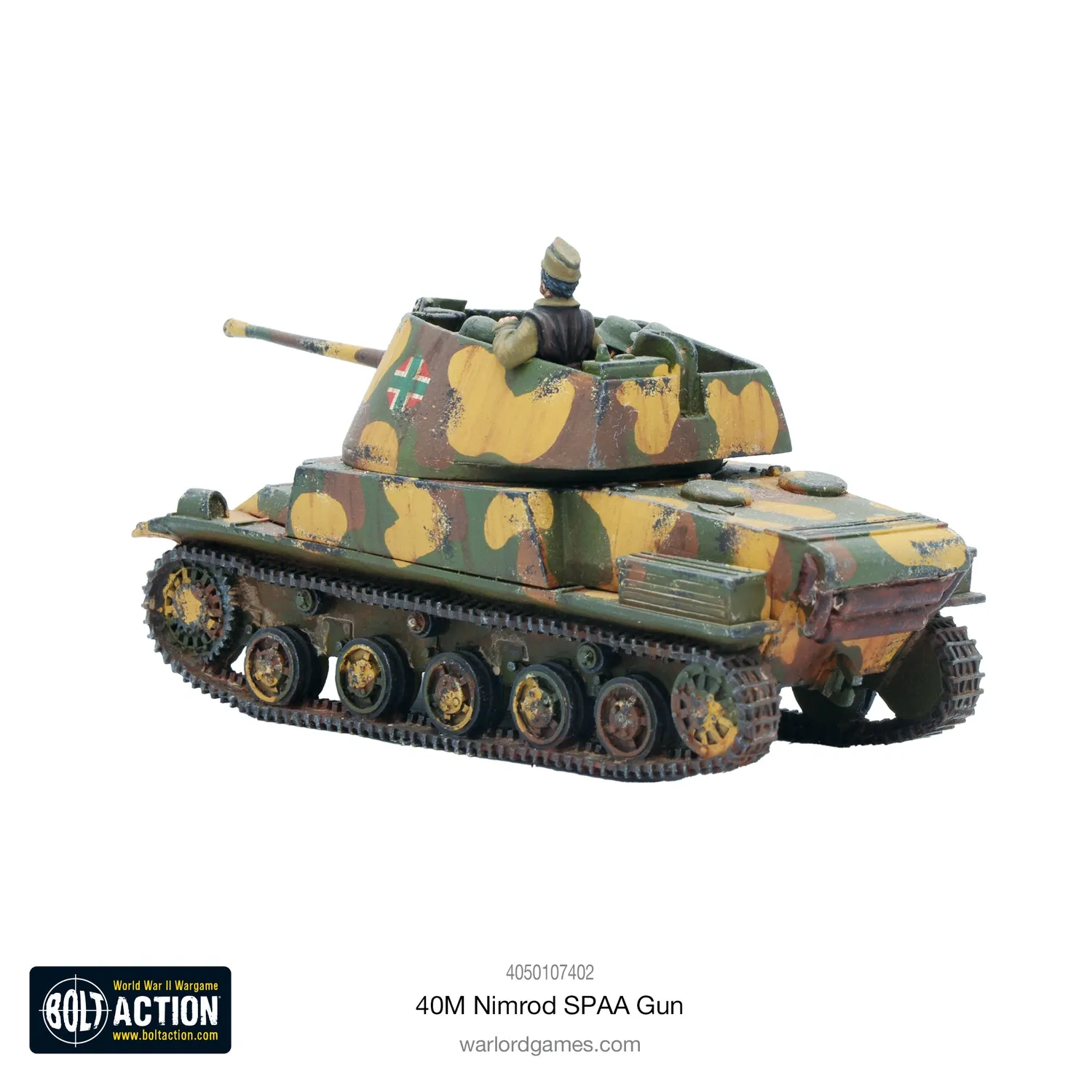 Bolt Action 40M Nimrod SPAA Gun canon antiaérien hongrois