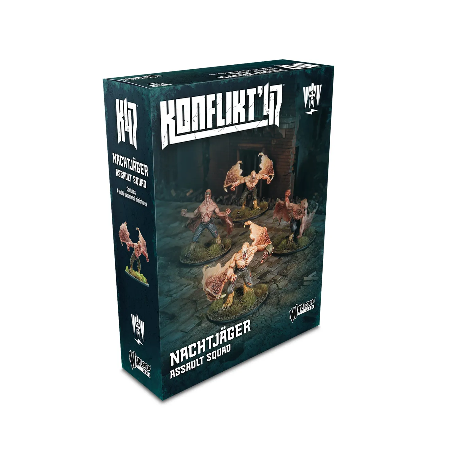 Bolt Action Konflikt '47 Nachtjäger Assault Squad figurines métal 4