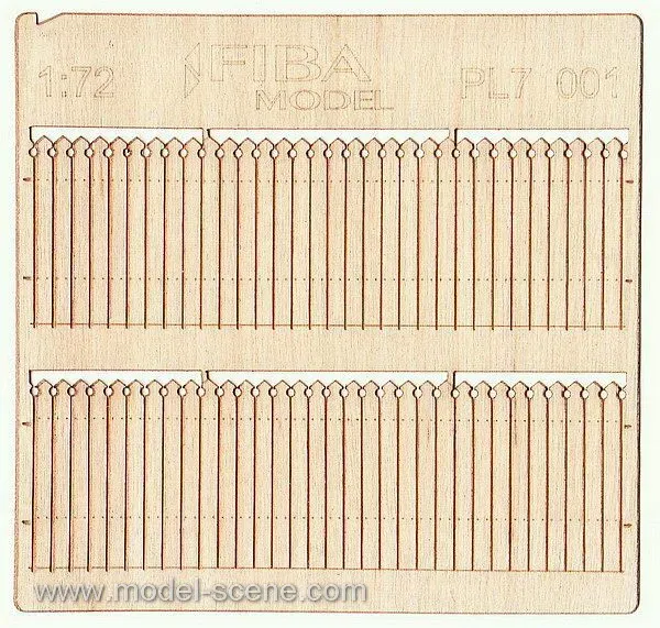 Albion Model Scene PL7-001 clôture bois européenne lot de 2