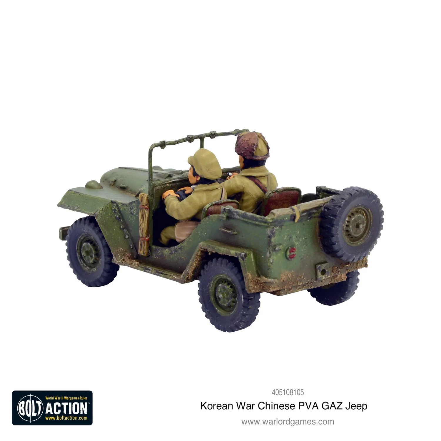 Bolt Action Korean War Jeep GAZ PVA chinois véhicule résine métal