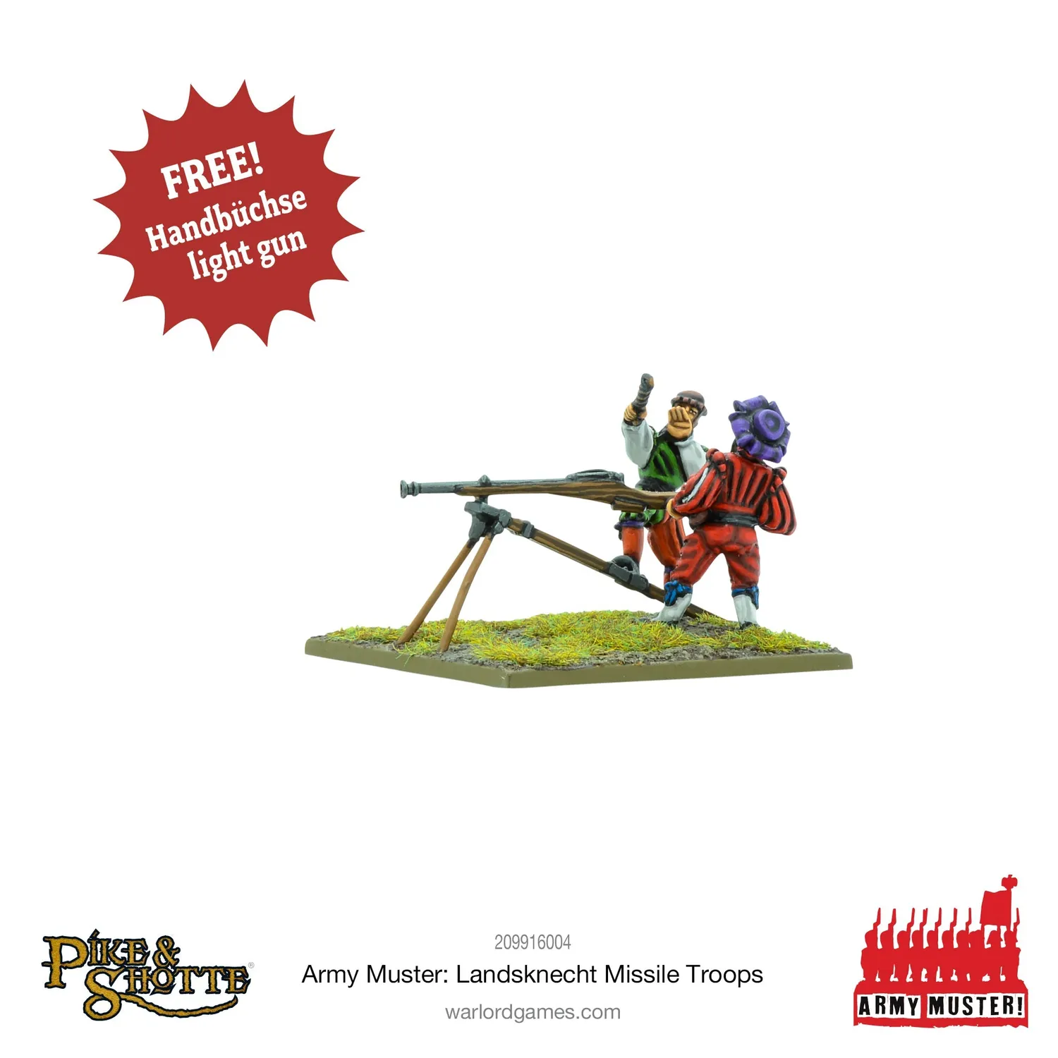 Bolt Action Pike & Shotte Landsknecht Missile Troops lot figurines