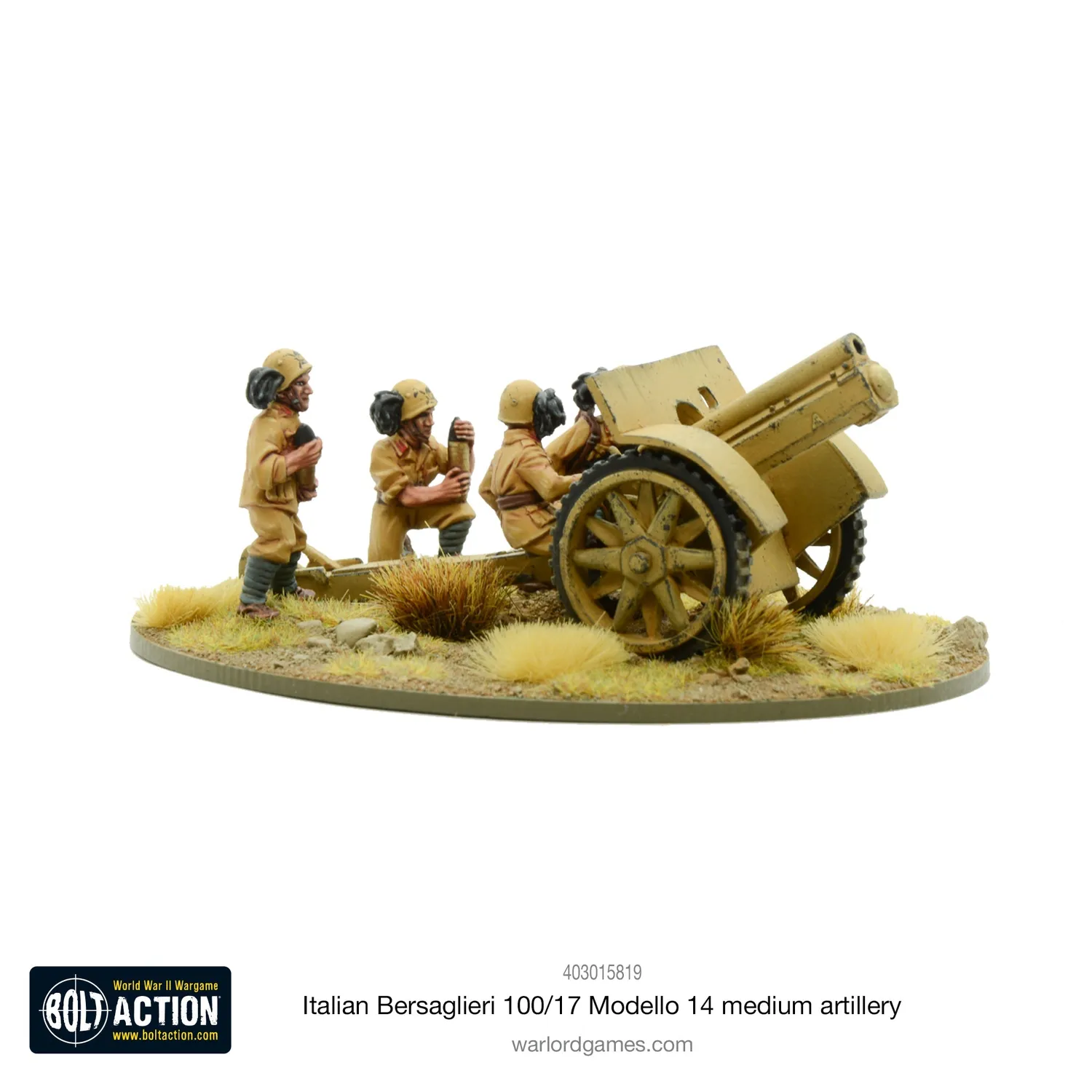 Bolt Action Bersaglieri 100/17 Modello 14 canon artillerie métal