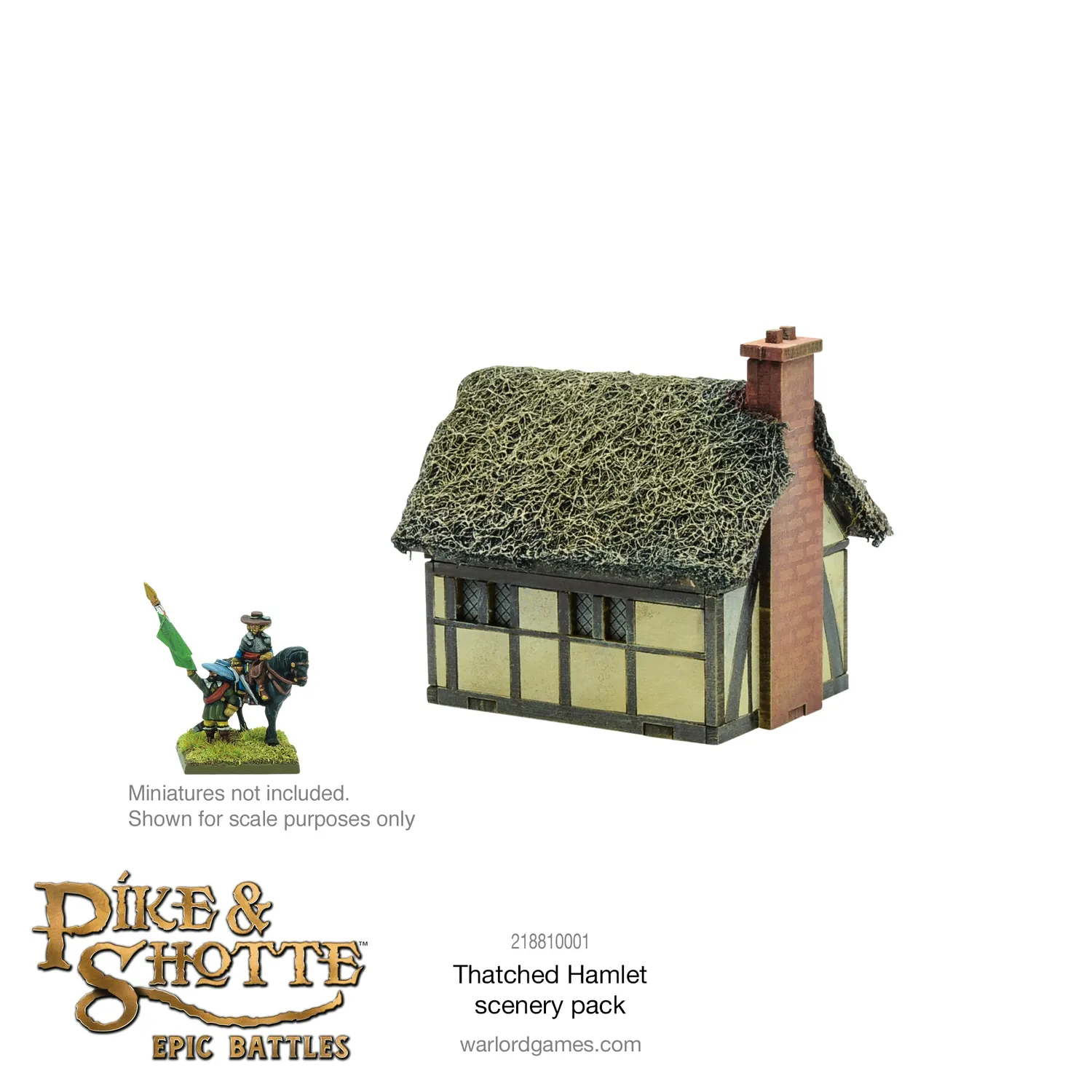 Bolt Action Pike & Shotte Epic Battles Thatched Hamlet scenery pack décor MDF