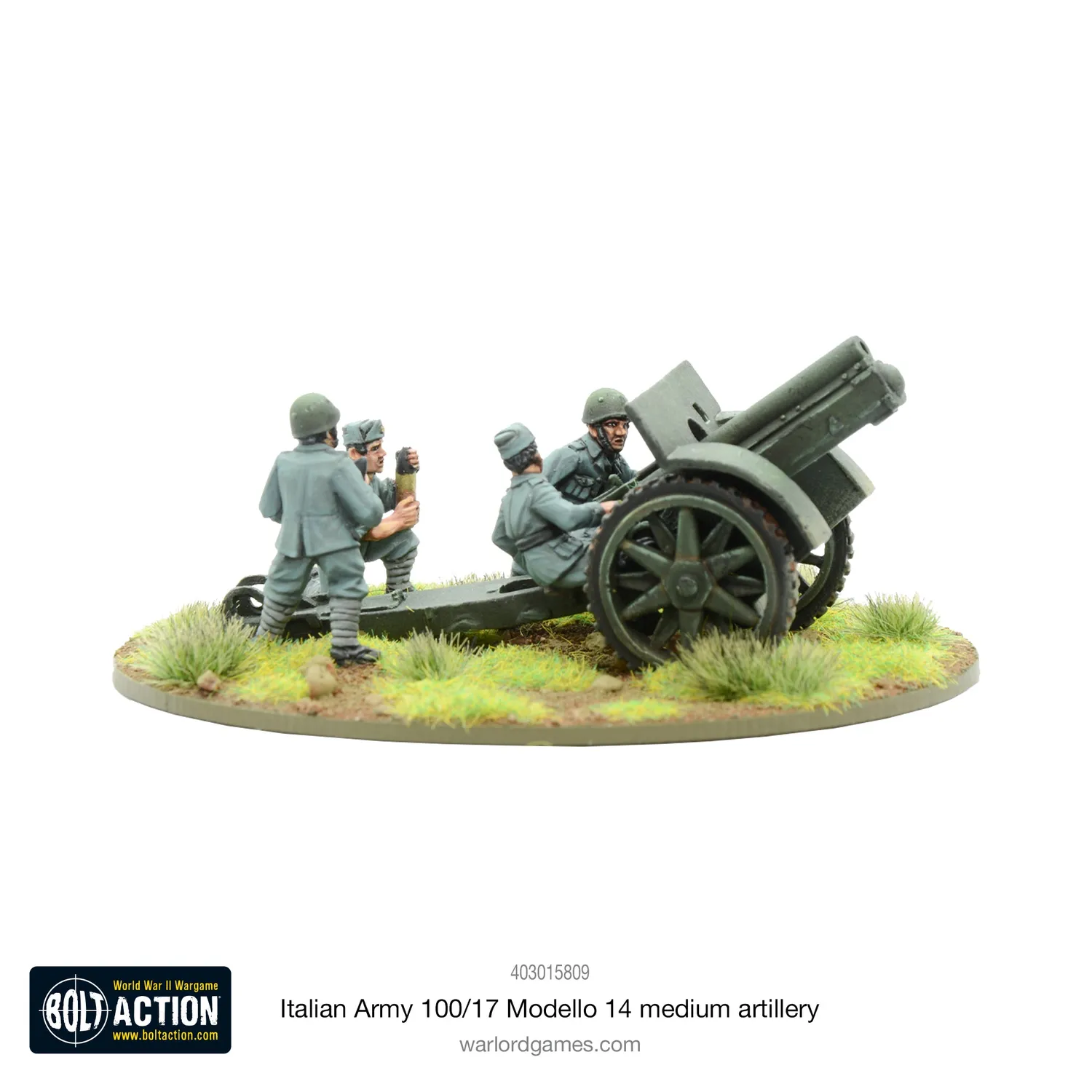 Bolt Action Italian Army 100/17 Modello 14 obusier métal