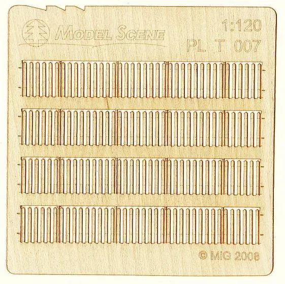 Albion PLT-007 palissade bois standard miniature x2