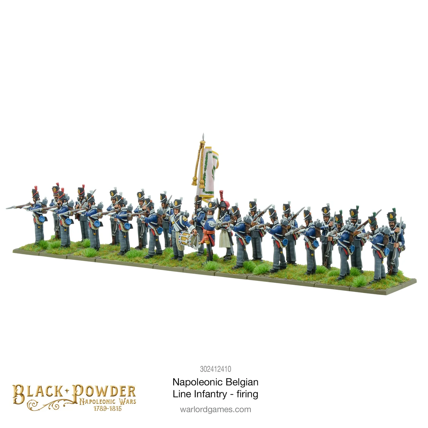 Bolt Action Black Powder Belge ligne infanterie miniature