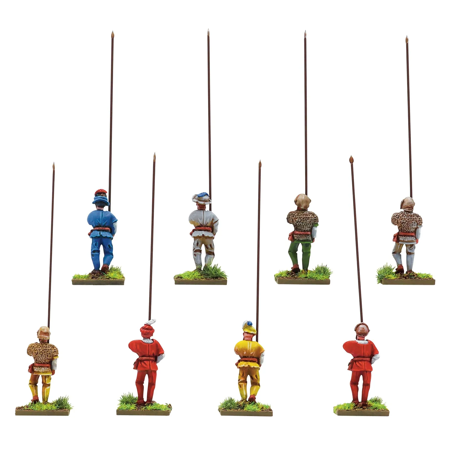 Bolt Action Pike & Shotte Italian Wars Swiss Pikemen figurines métal 8 piquiers