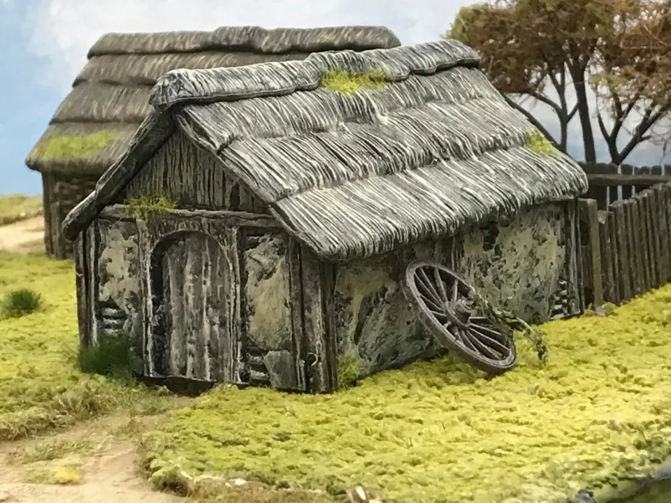 Bolt Action Wattle & Daub dépendance décor plastique 28mm