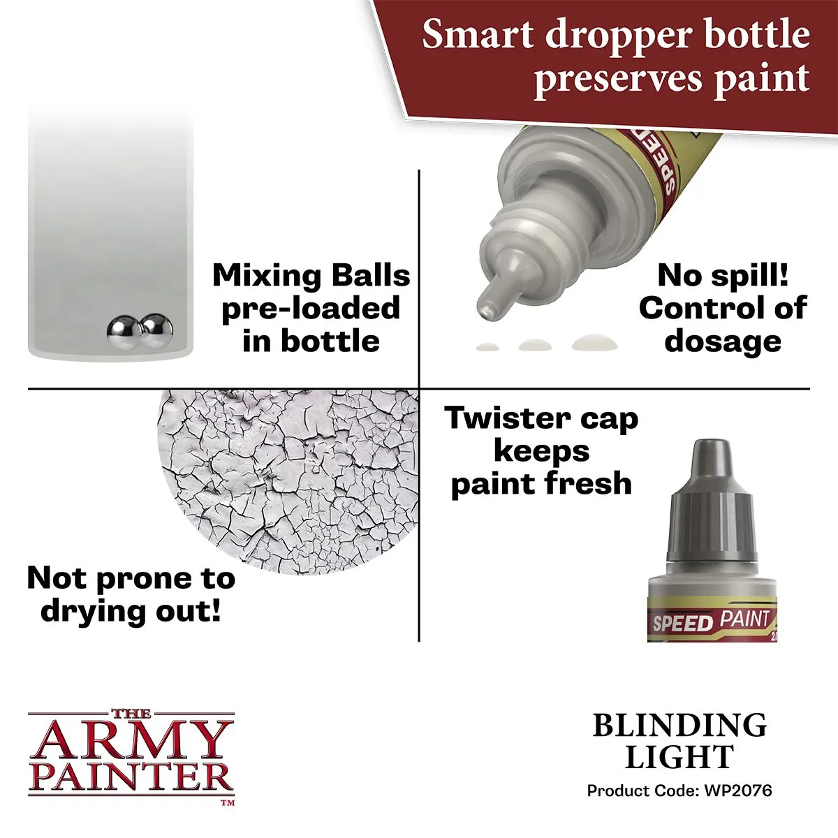 Army Painter Speedpaint Blinding Light peinture 18 ml