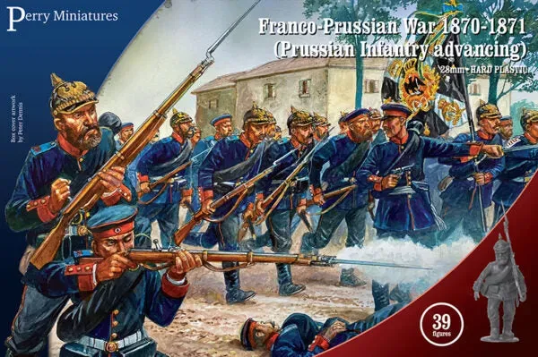 Perry Miniatures Prussian Infantry advancing figurines plastique x39
