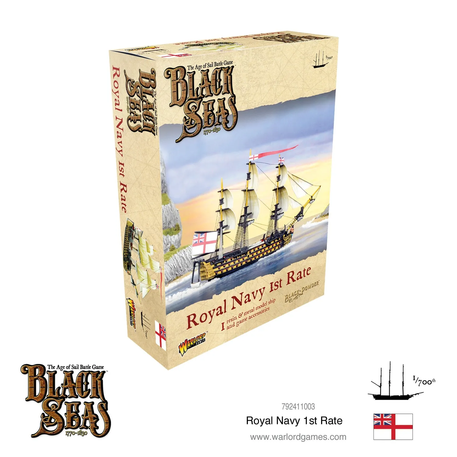 Black Seas Royal Navy 1st Rate maquette navale 1 modèle
