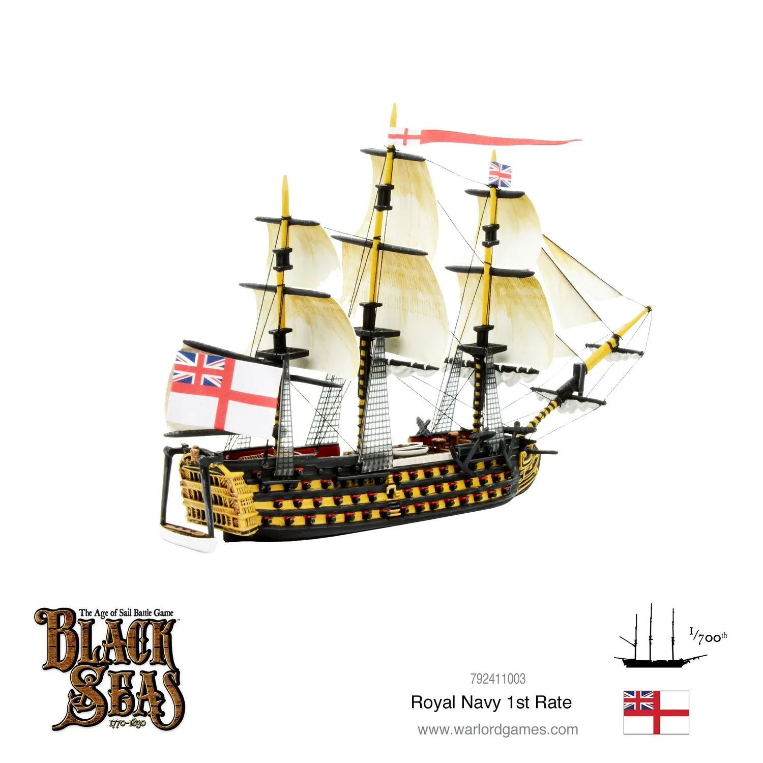 Black Seas Royal Navy 1st Rate maquette navale 1 modèle