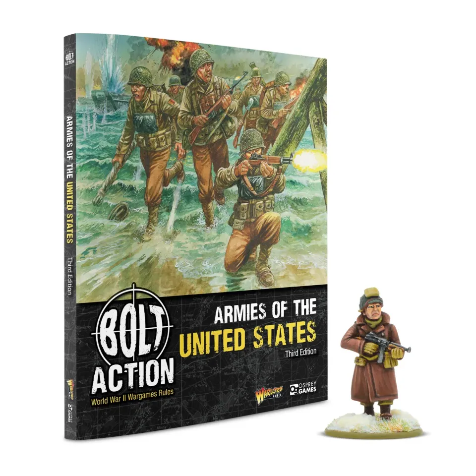 Bolt Action Armies of the United States: Third Edition livre avec figurine hiver