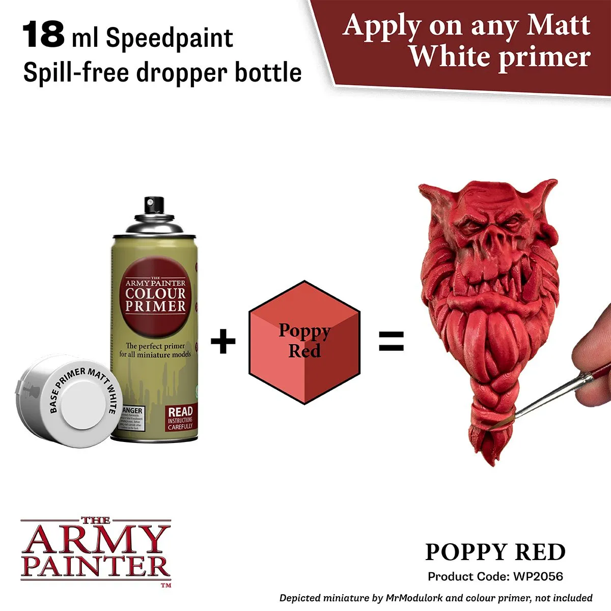 Army Painter Speedpaint Poppy Red peinture acrylique rouge