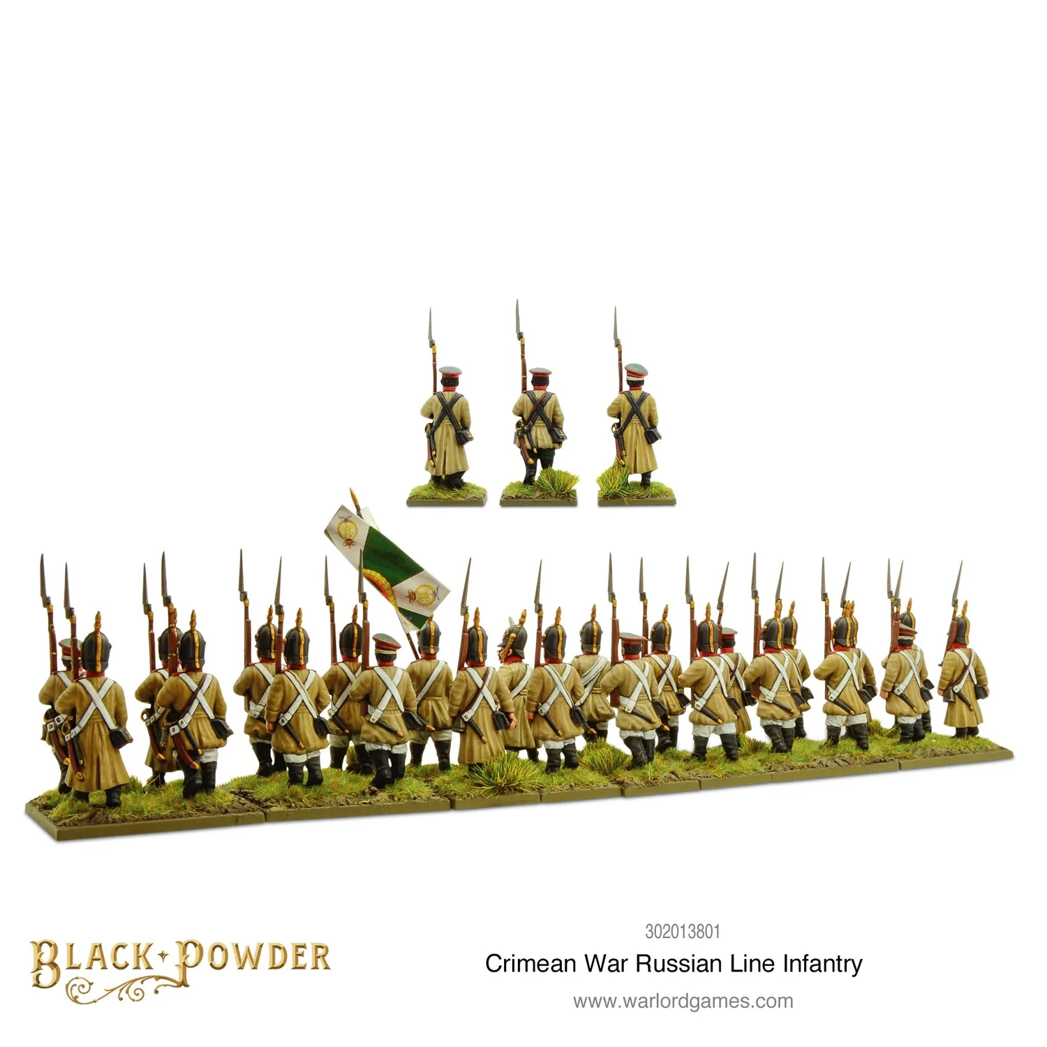 Bolt Action Black Powder Crimean War Russian Line Infantry figurines plastiques métal