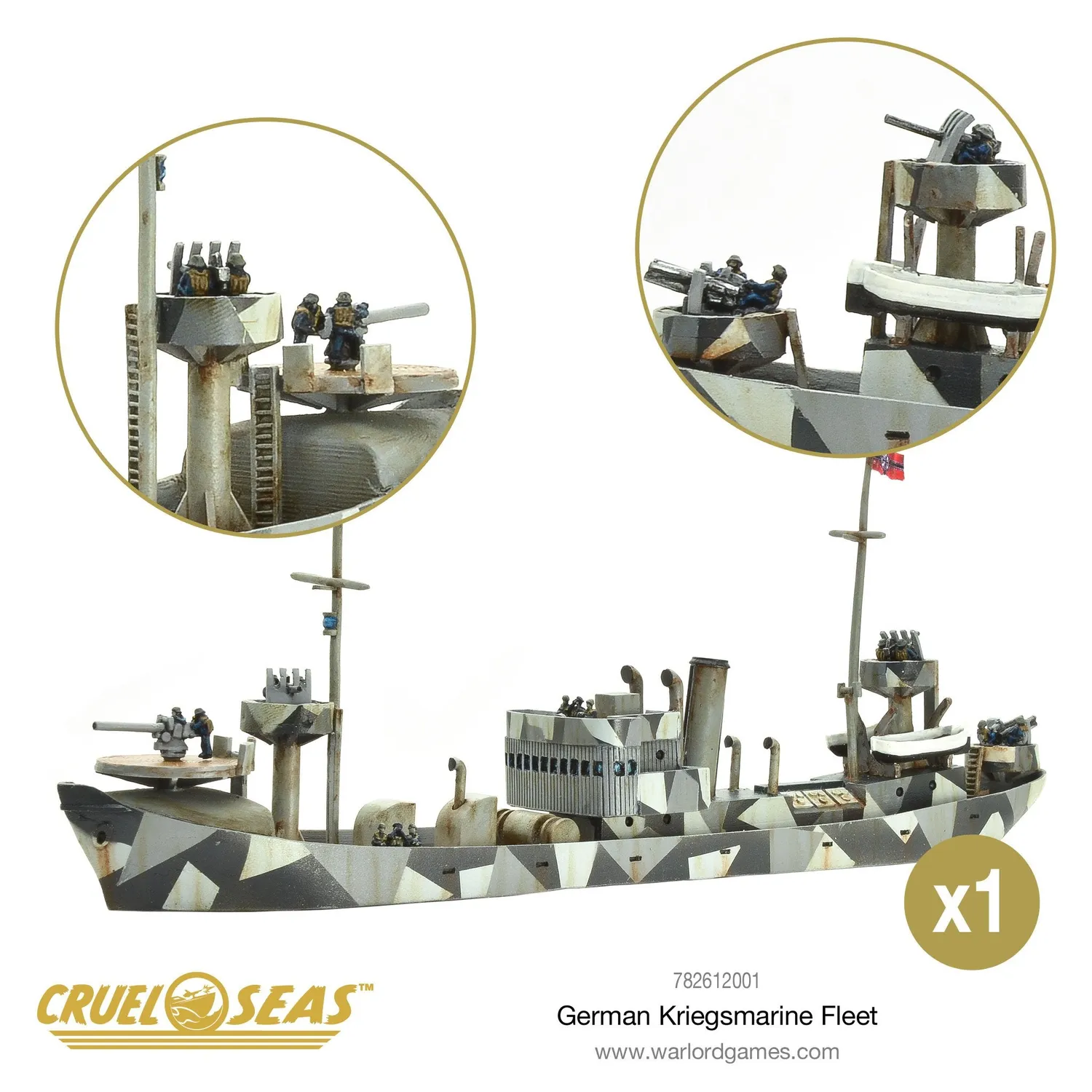 Bolt Action Cruel Seas Kriegsmarine Fleet Boat Deal coffret