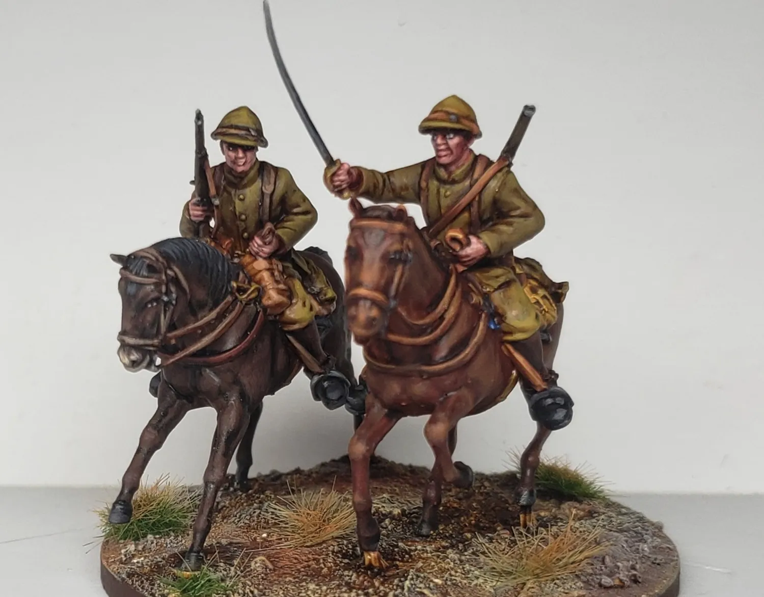 Des Tranchées aux Barricades Chasseurs d’Afrique cavalerie 28mm résine